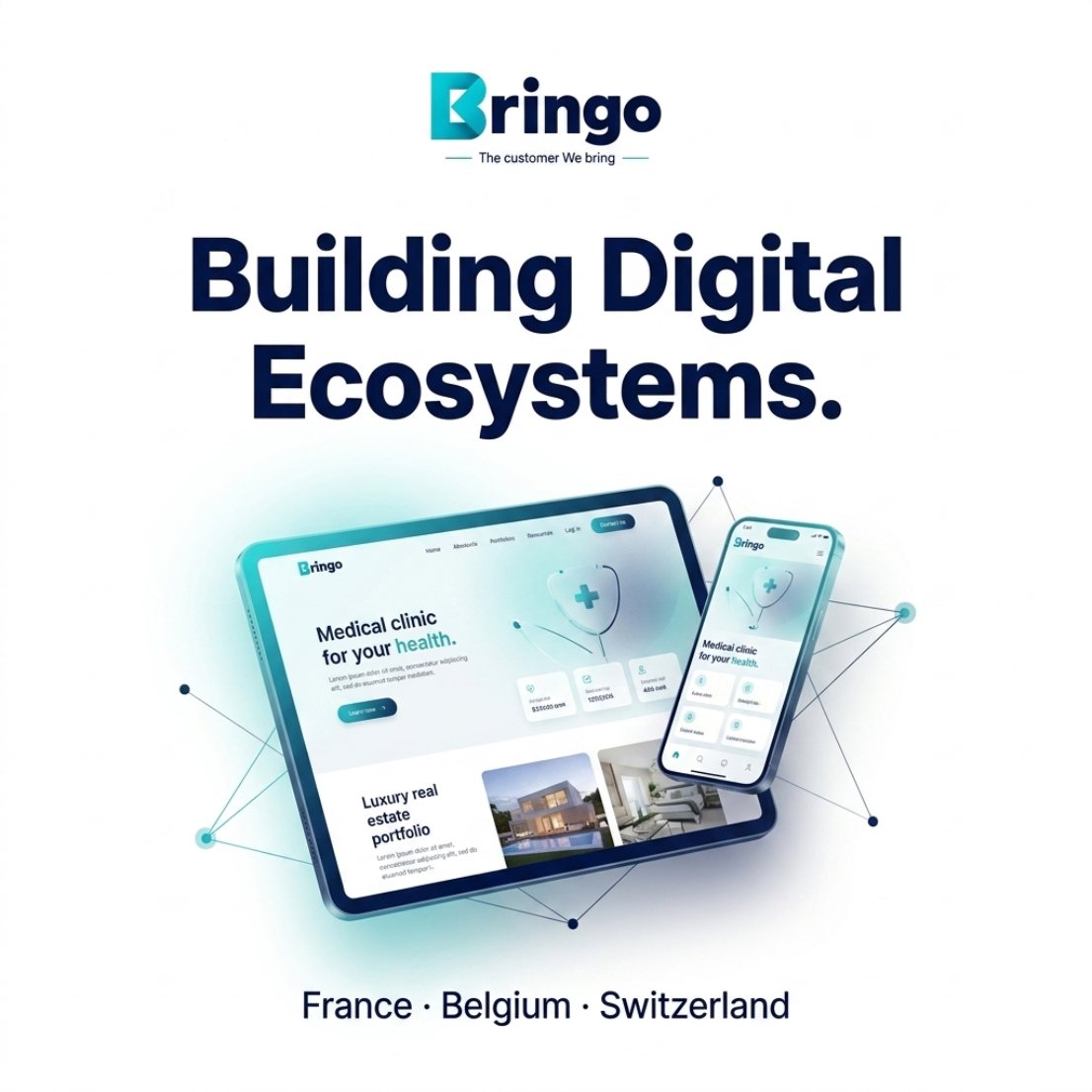 Écosystèmes digitaux Bringo sur tablette et mobile