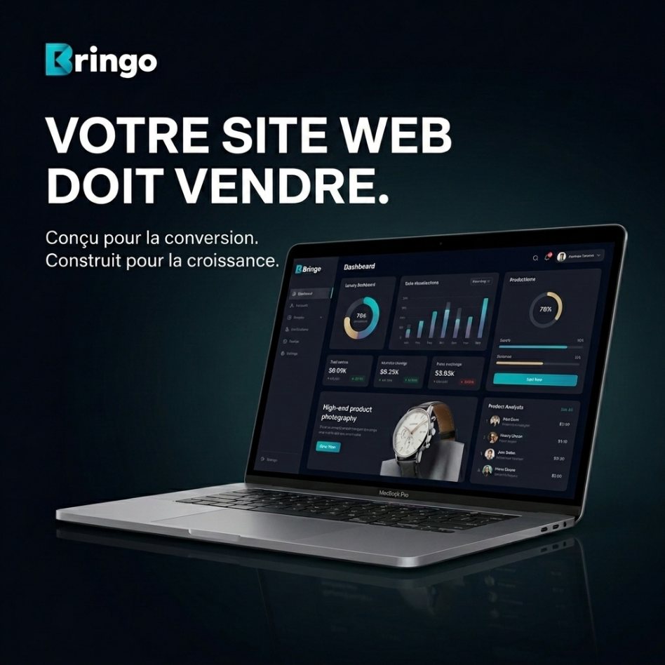 Site web Bringo conçu pour la conversion et la croissance